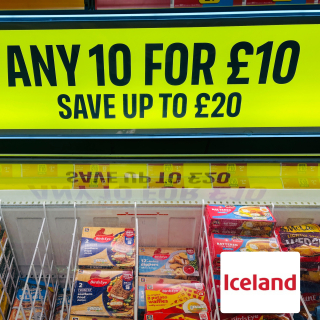 Big deals are waiting at Iceland! ❄️Stock up with Any 10 for £10 and more great value offers in store now at Middleton Shopping Centre.#summerholidays #middleton